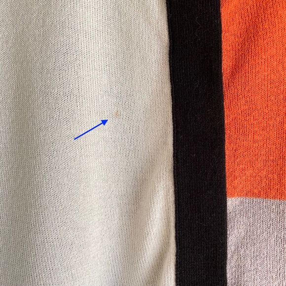 Solar Womens Black Orange Creme Fitted Cardigan Sweater Size S - Picture 16 of 16